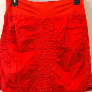 XCVI Bright Red Mini Skirt